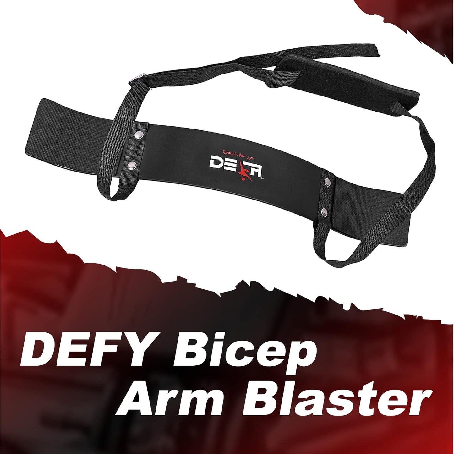DEFY Arm Blaster for Biceps and Triceps Adjustable Curl Support with Durable 7Mm Aluminum Plate and Neck Pad for Strength Training Bodybuilding Isolator Curl Machine