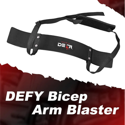 DEFY Arm Blaster for Biceps and Triceps Adjustable Curl Support with Durable 7Mm Aluminum Plate and Neck Pad for Strength Training Bodybuilding Isolator Curl Machine